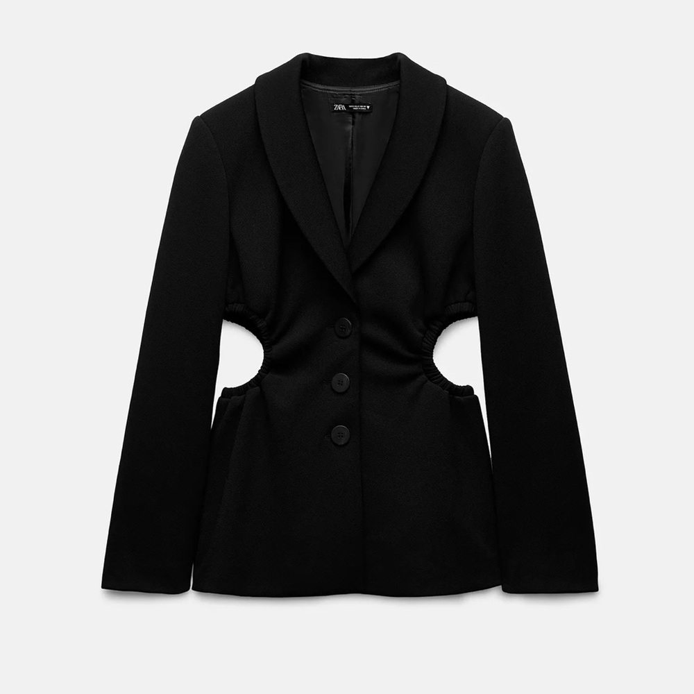 ZARA Black Women's Cut Out Blazer